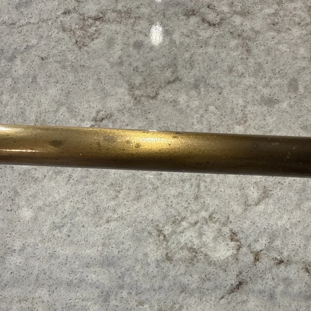 Vintage Brass Towel Bars Toilet Paper Holder Set of 3 Wall Mounted No Screws